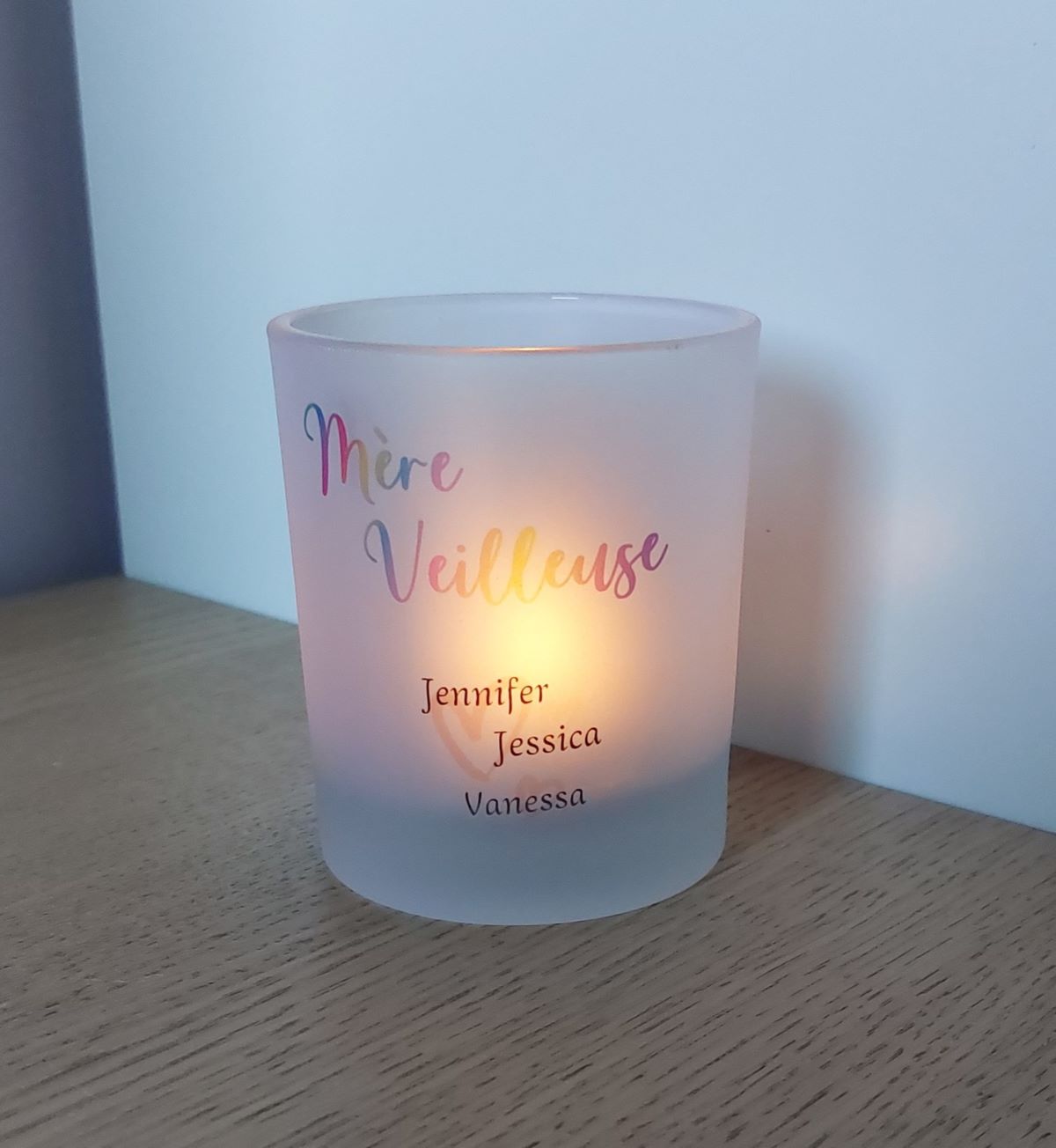 Photophore personnalisable en verre fumé – Image 3