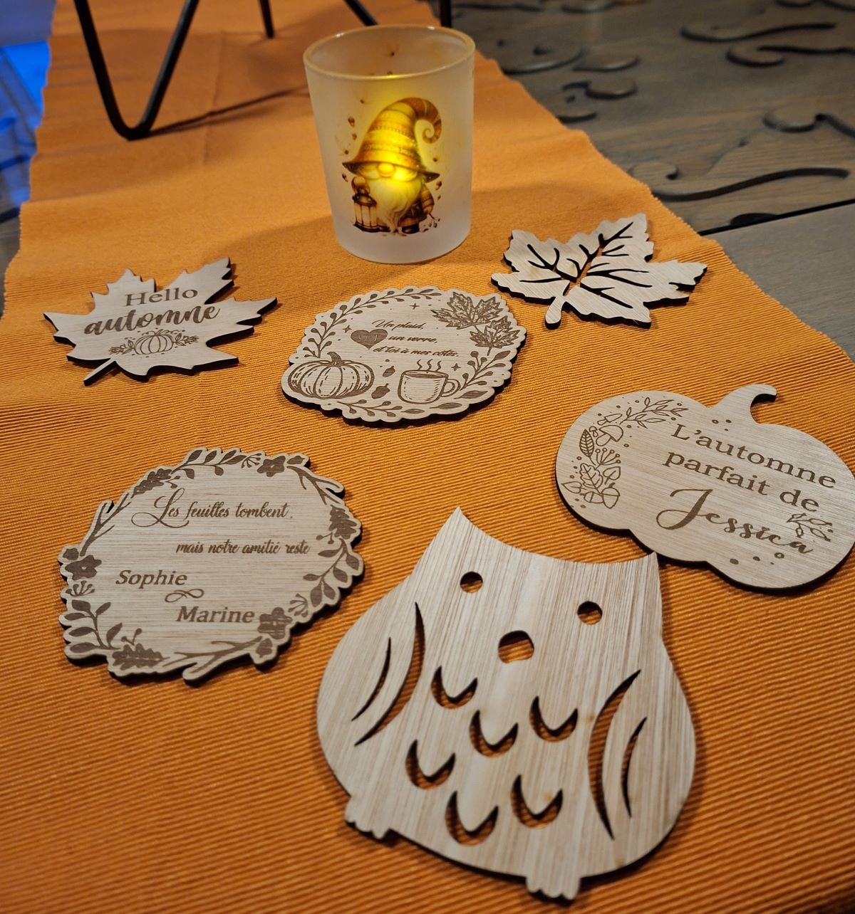 Sous-verres personnalisés en bois – Image 6