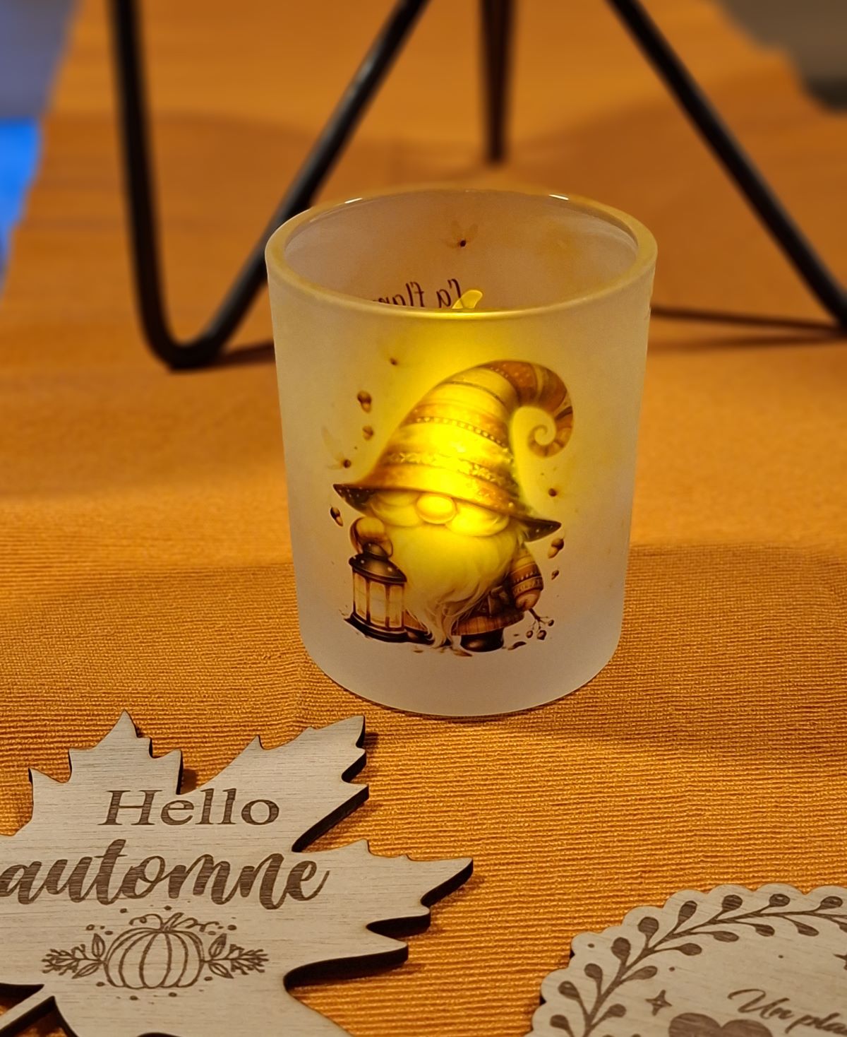 Photophore personnalisable en verre fumé – Image 4