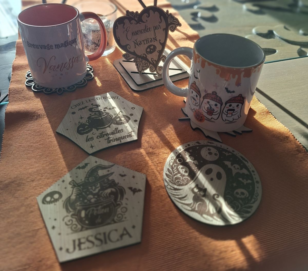 Sous-verres personnalisés en bois – Image 4