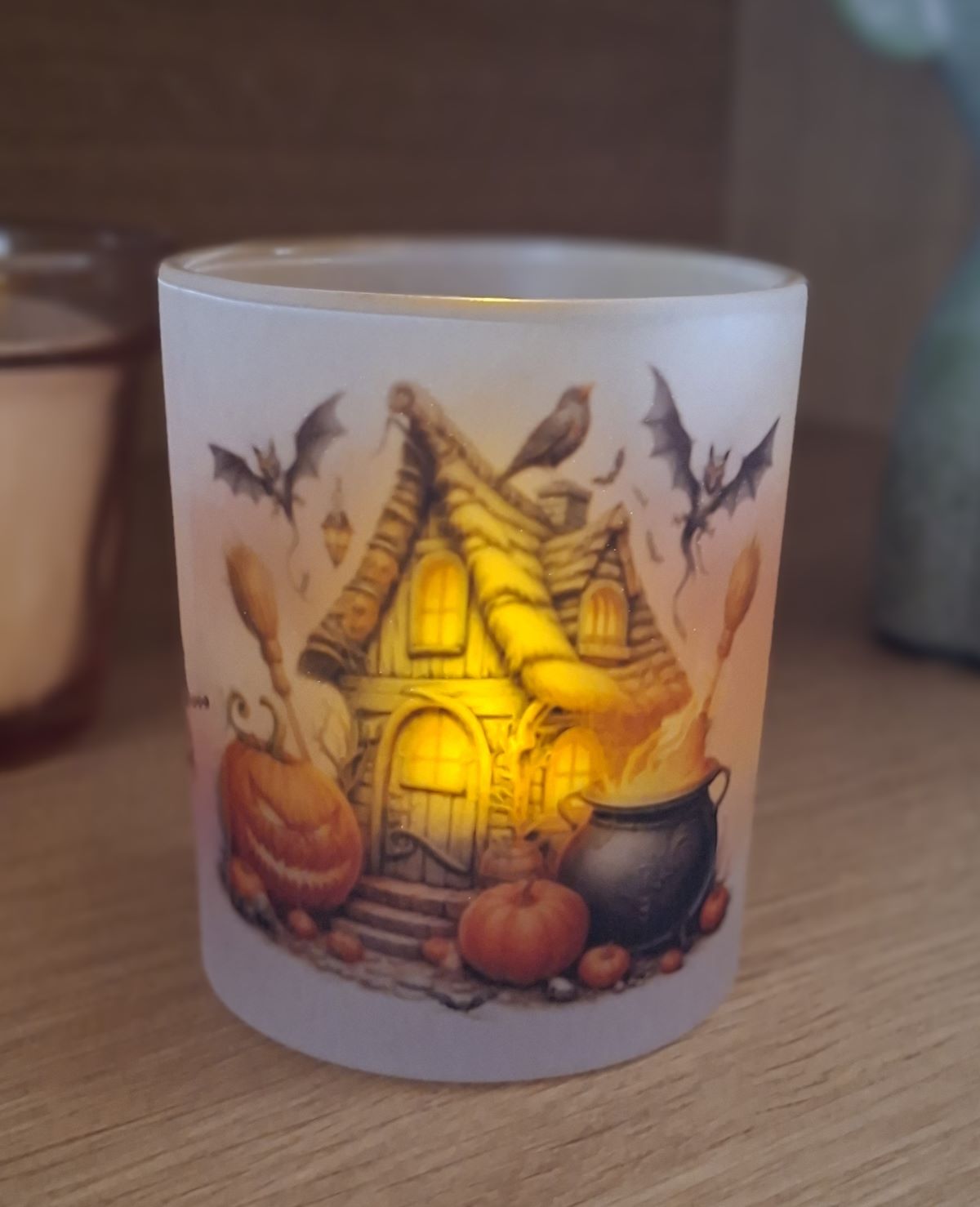 Photophore personnalisable en verre fumé – Image 6