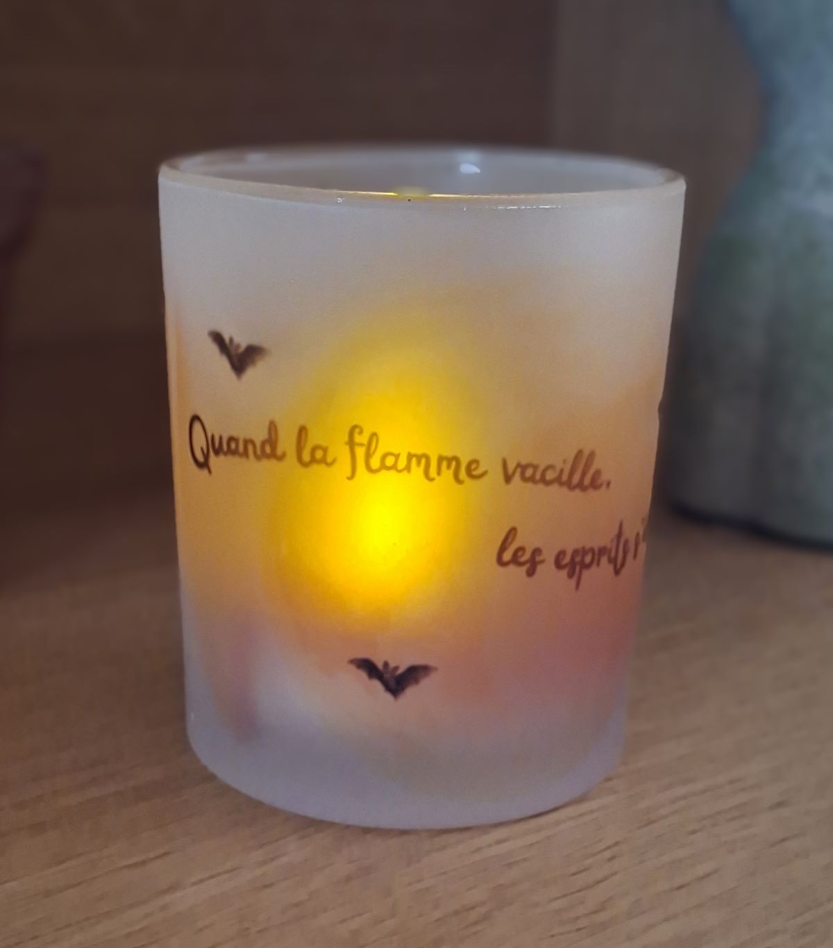 Photophore personnalisable en verre fumé – Image 7