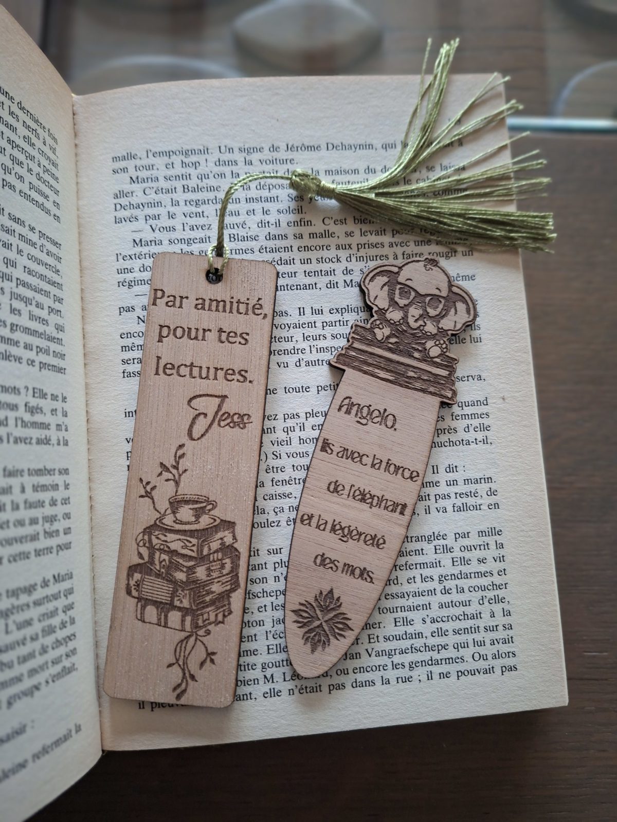 marque page personnalisé