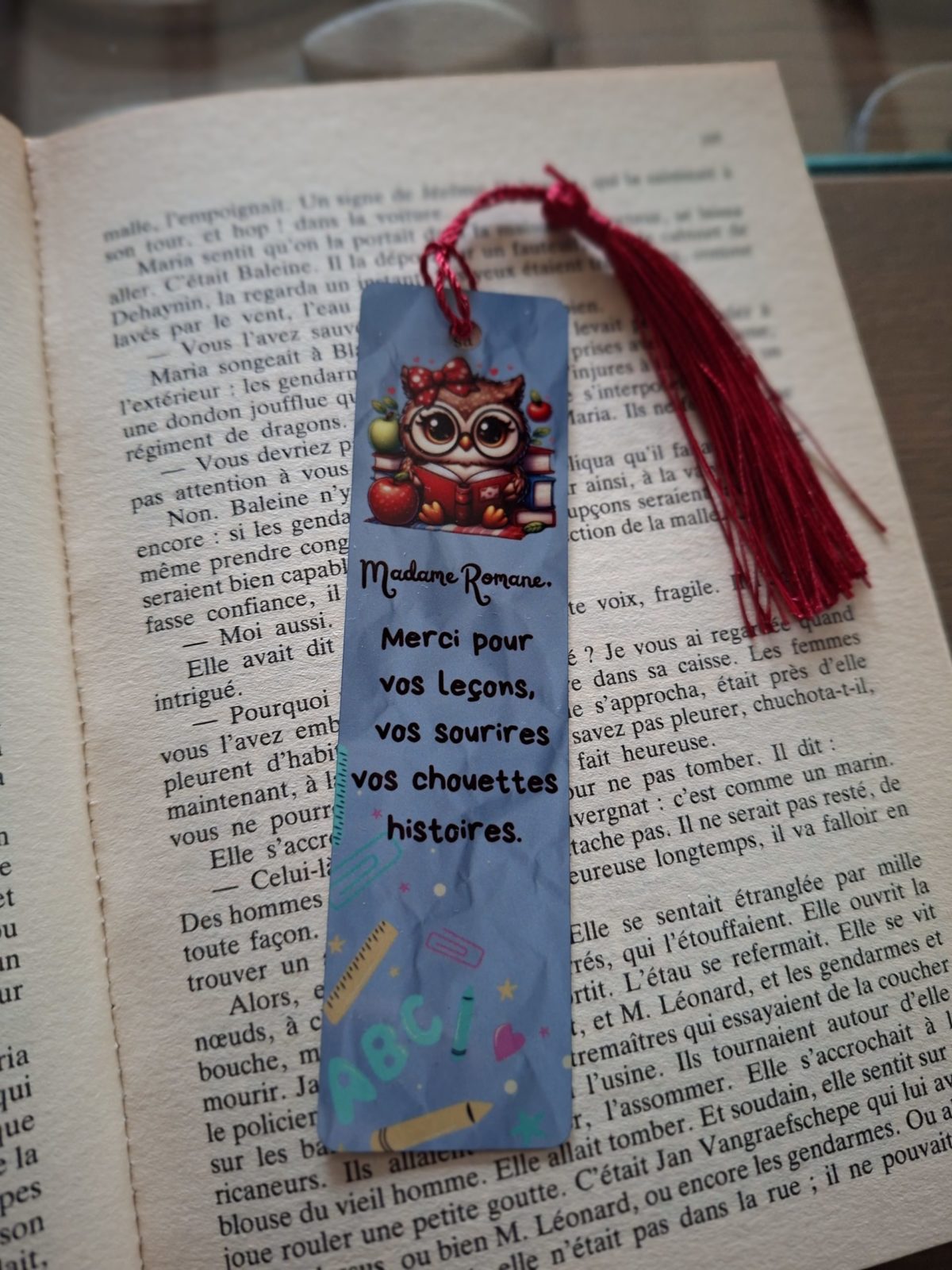 marque page personnalisé