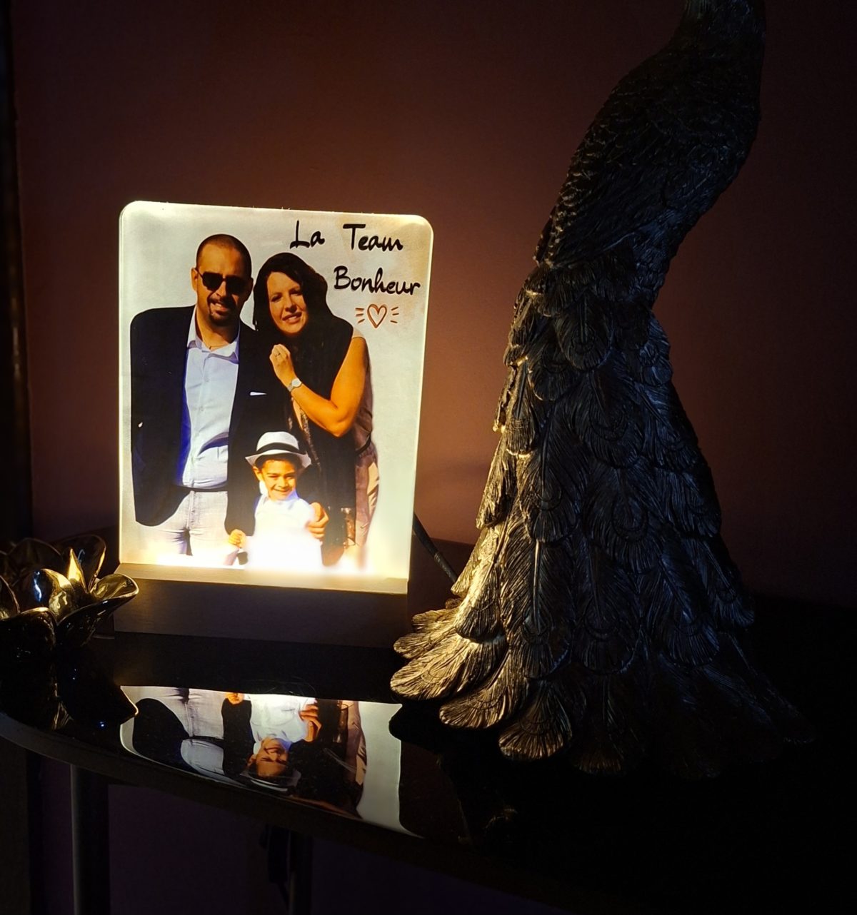 Cadre lumineux en plexi personnalisable