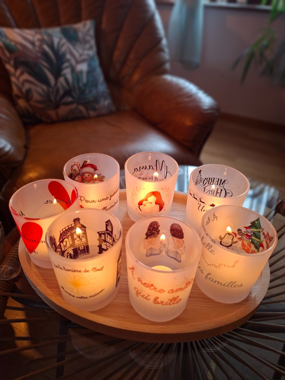 Photophore personnalisable en verre fumé – Image 8