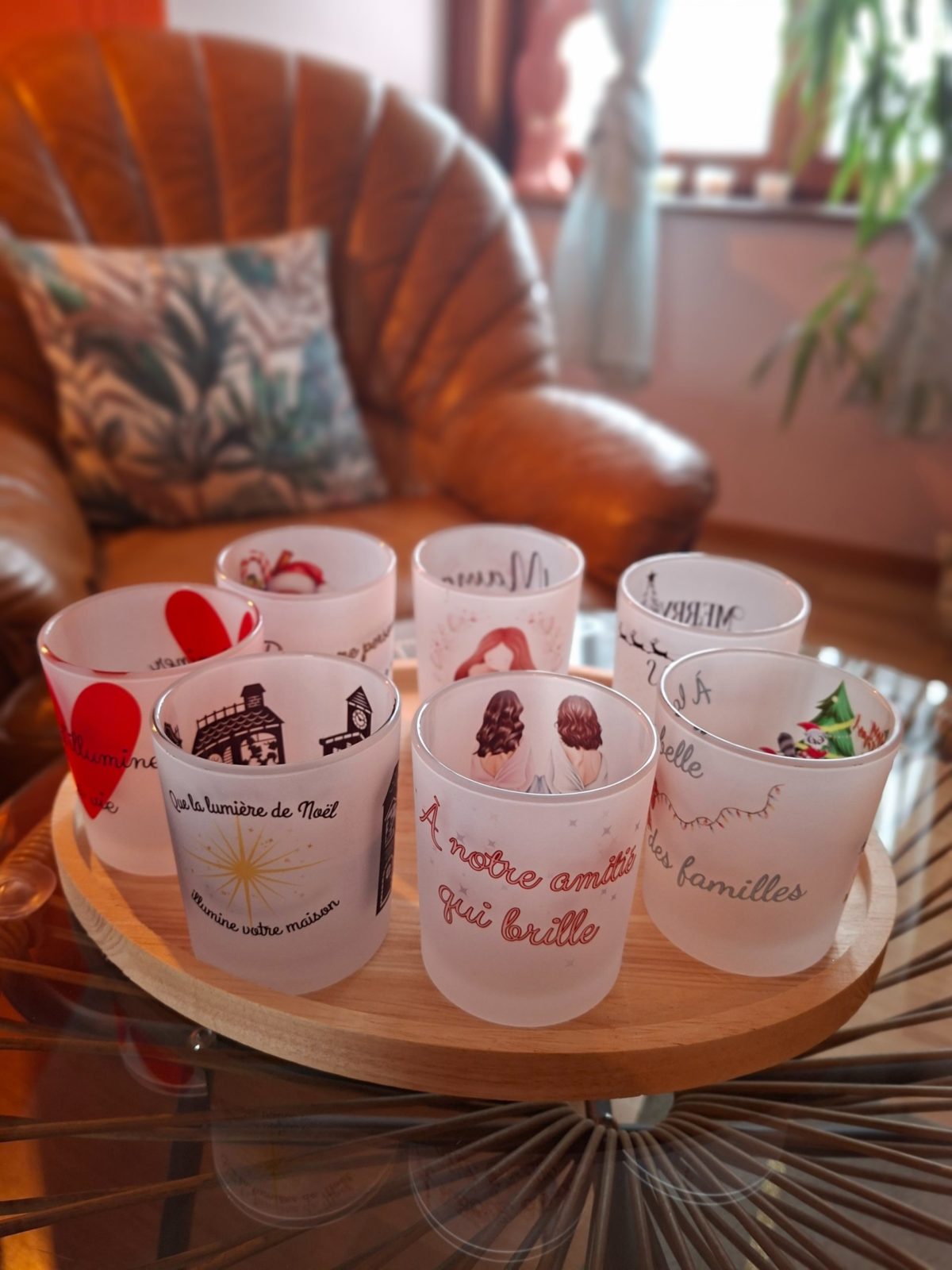 Photophore personnalisable en verre fumé – Image 9